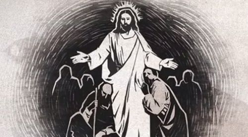 Jézus Krisztus kitárt karokkal hív mindenkit, hogy jöjjön Őhozzá
